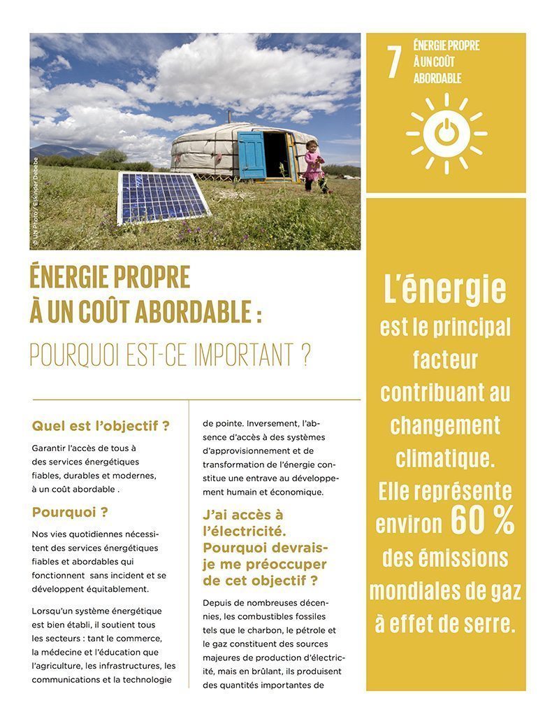 Energie propre et cout abordable